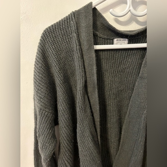 Ardene Basic Long Open Knit Cardigan Dark Grey, M - Picture 2 of 4